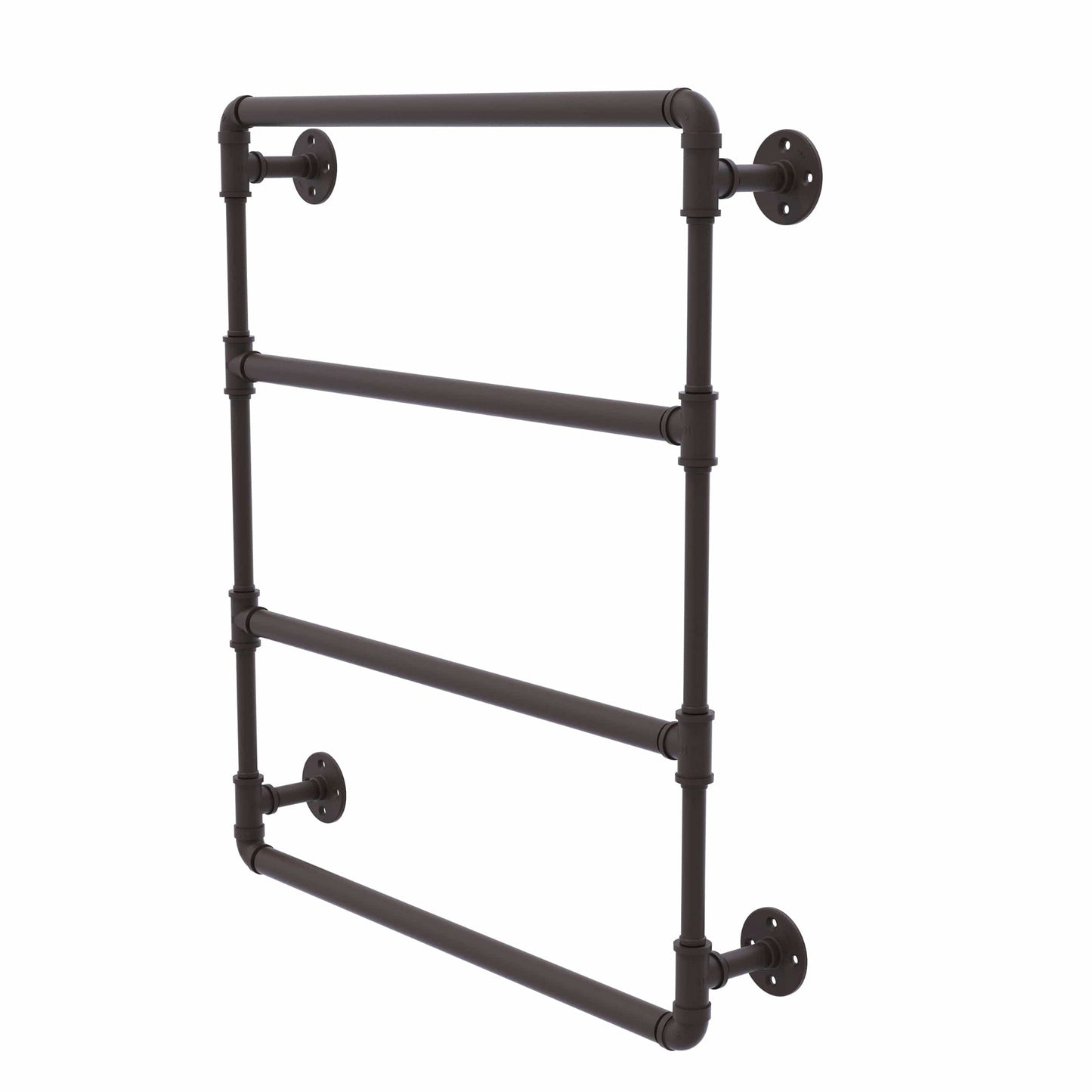 36" Wall Mounted Ladder Towel Bar, Oil Rubbed Bronze Finish alt 0