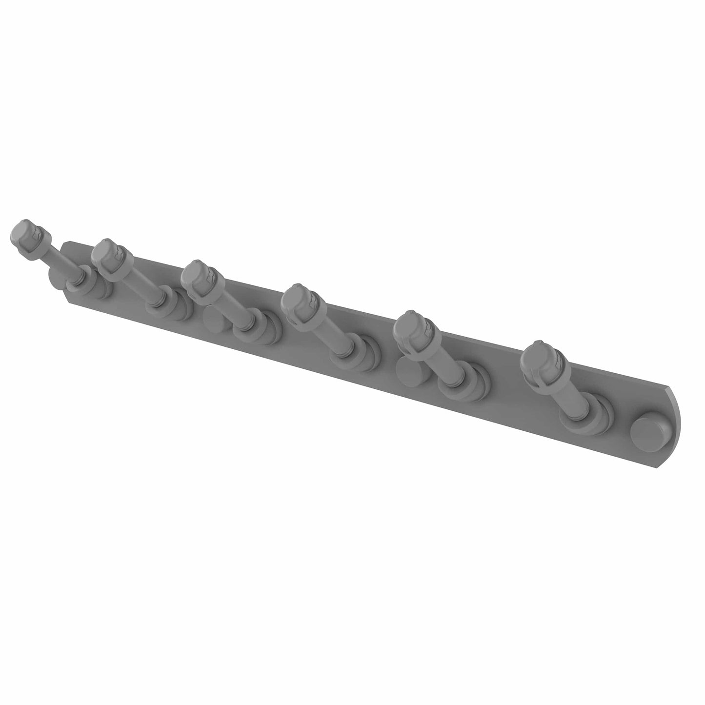 6 Position Tie and Belt Rack, Matt Gray Finish alt 0