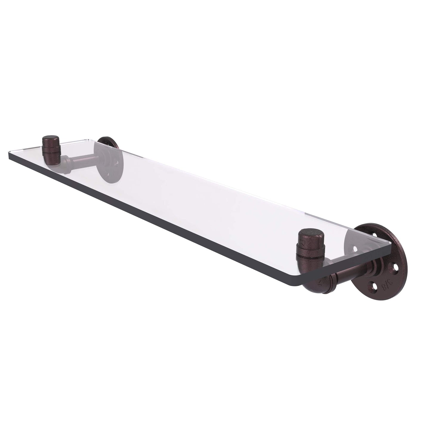 22" Glass Shelf, Antique Bronze Finish alt 0