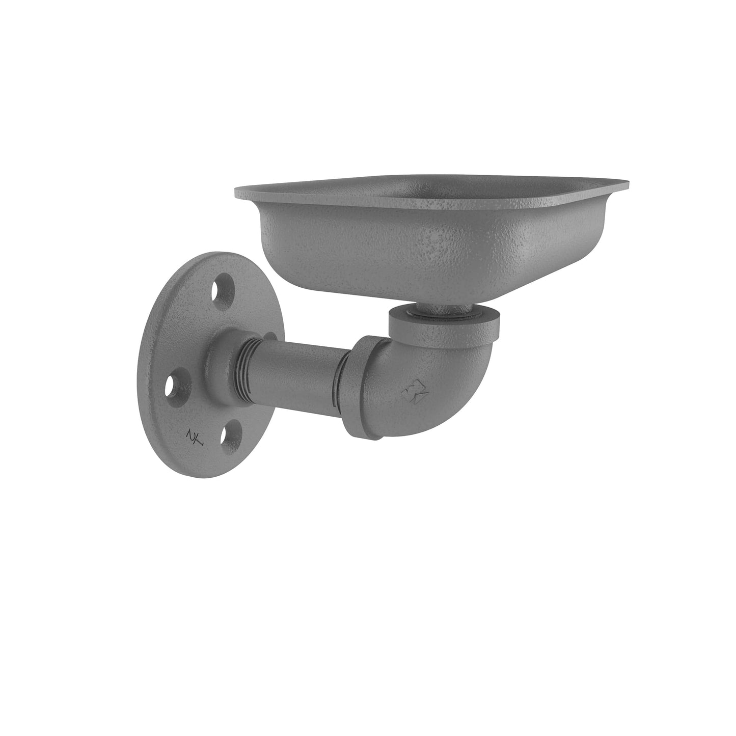 Wall Mounted Soap Dish, Matt Gray Finish alt 0