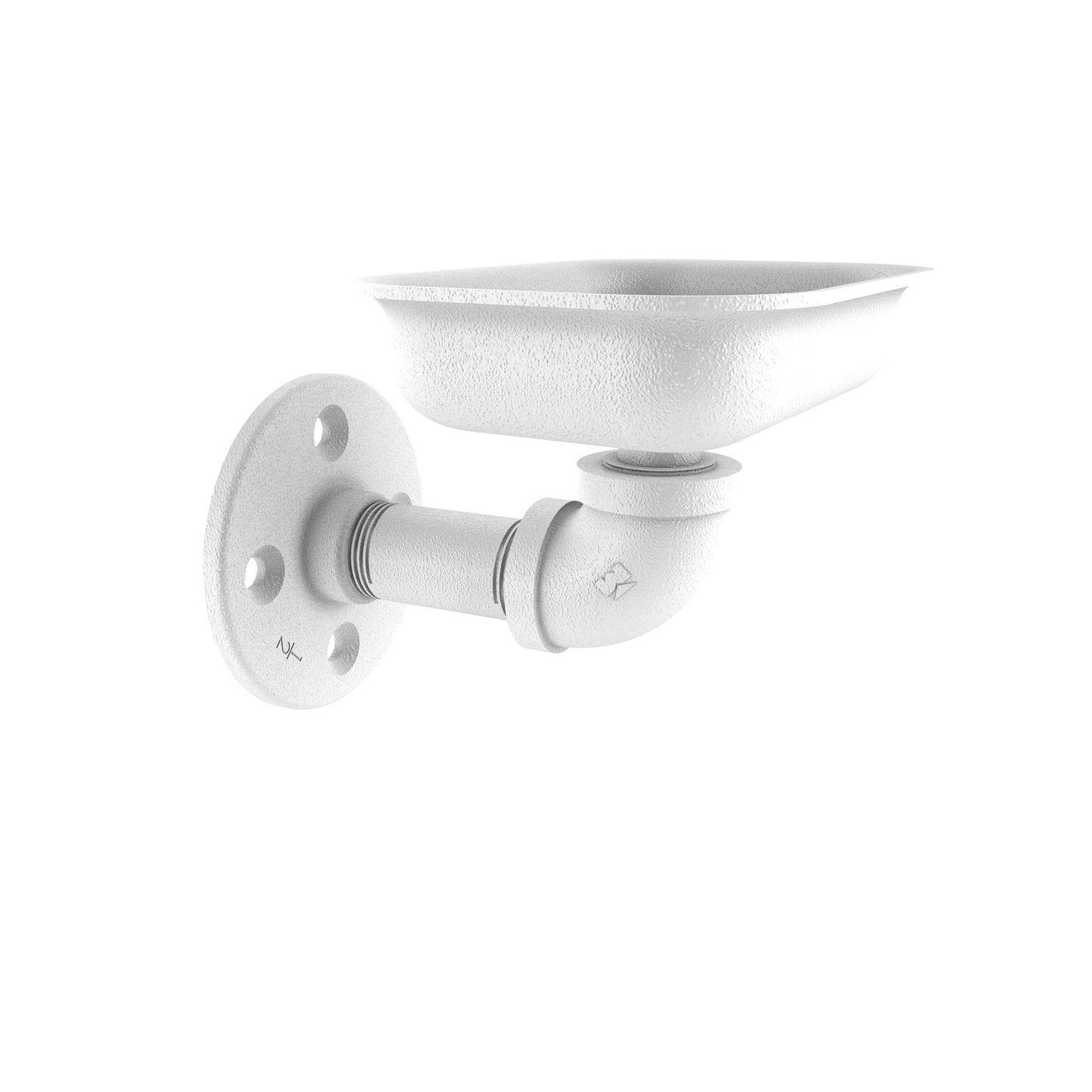 Wall Mounted Soap Dish, Matt White Finish alt 0