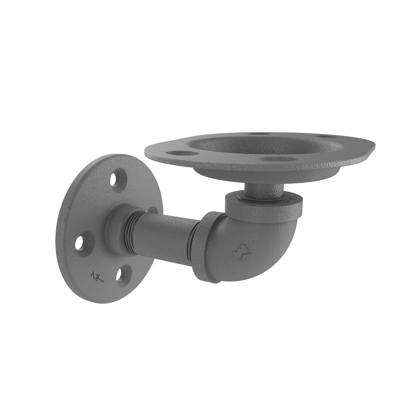 Wall Mounted Toothbrush Holder, Matt Gray Finish alt 0