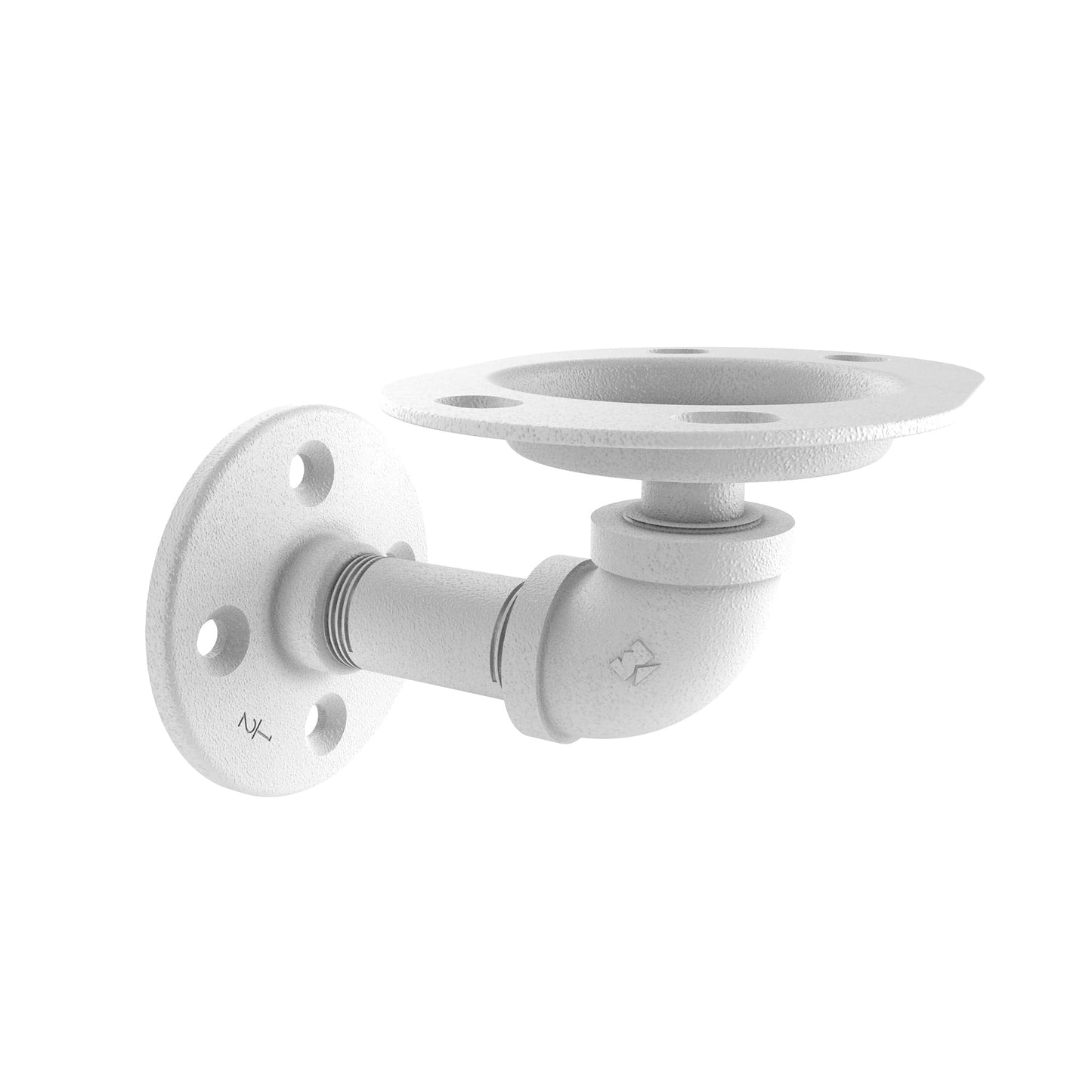 Wall Mounted Toothbrush Holder, Matt White Finish alt 0