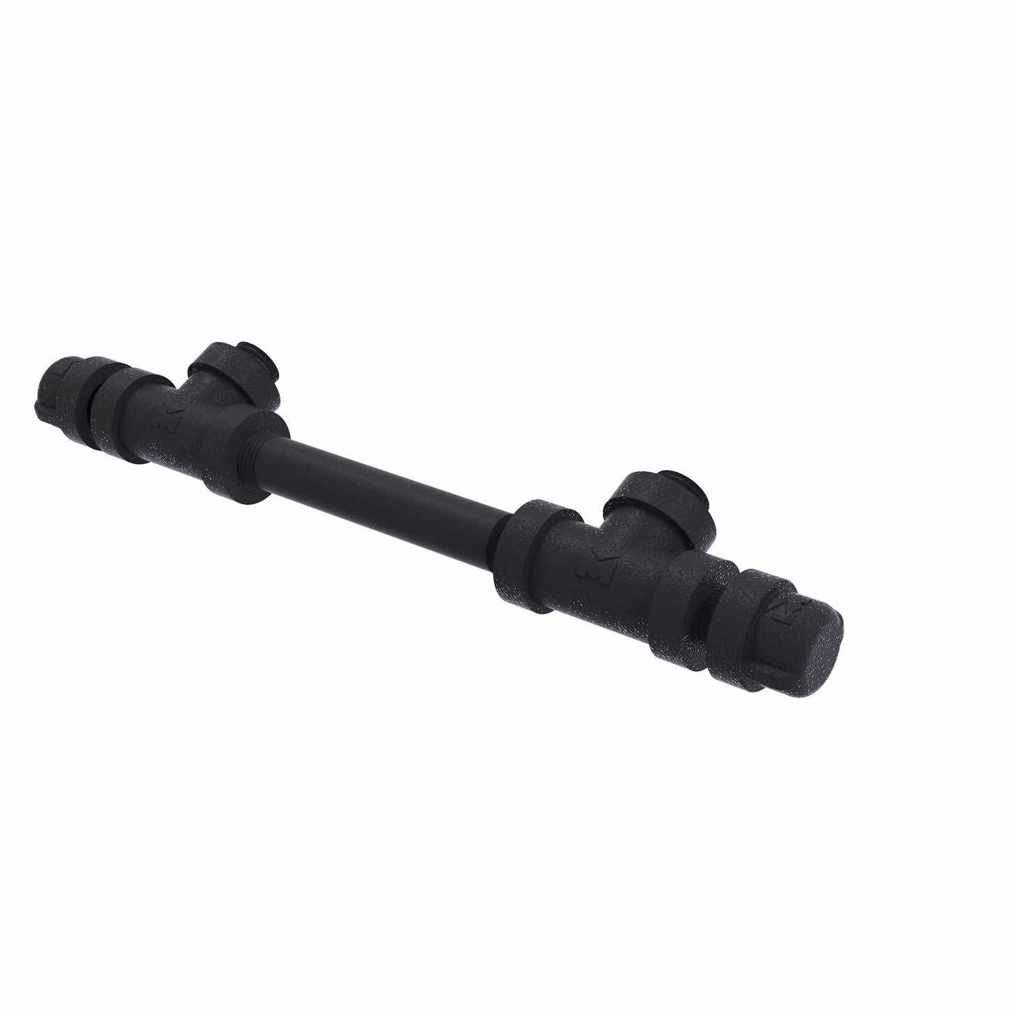 7" Overall Cabinet Pull, Matt Black Finish alt 0