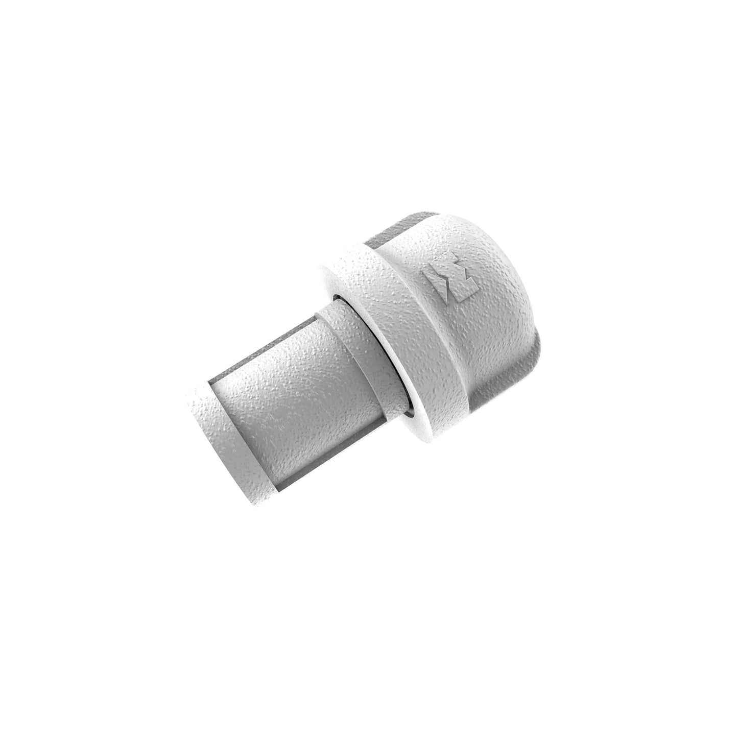1" Cabinet Knob, Matt White Finish alt 0