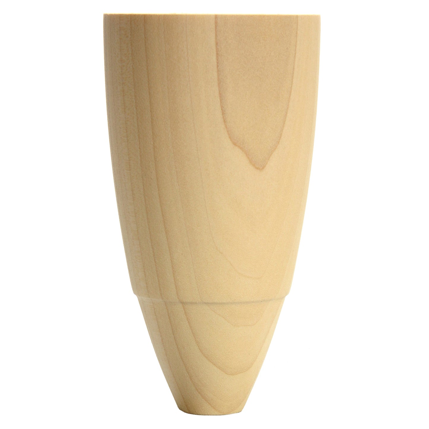 Turned bun feet - 1 pair, Style 3, 4.5"H - Poplar alt 0