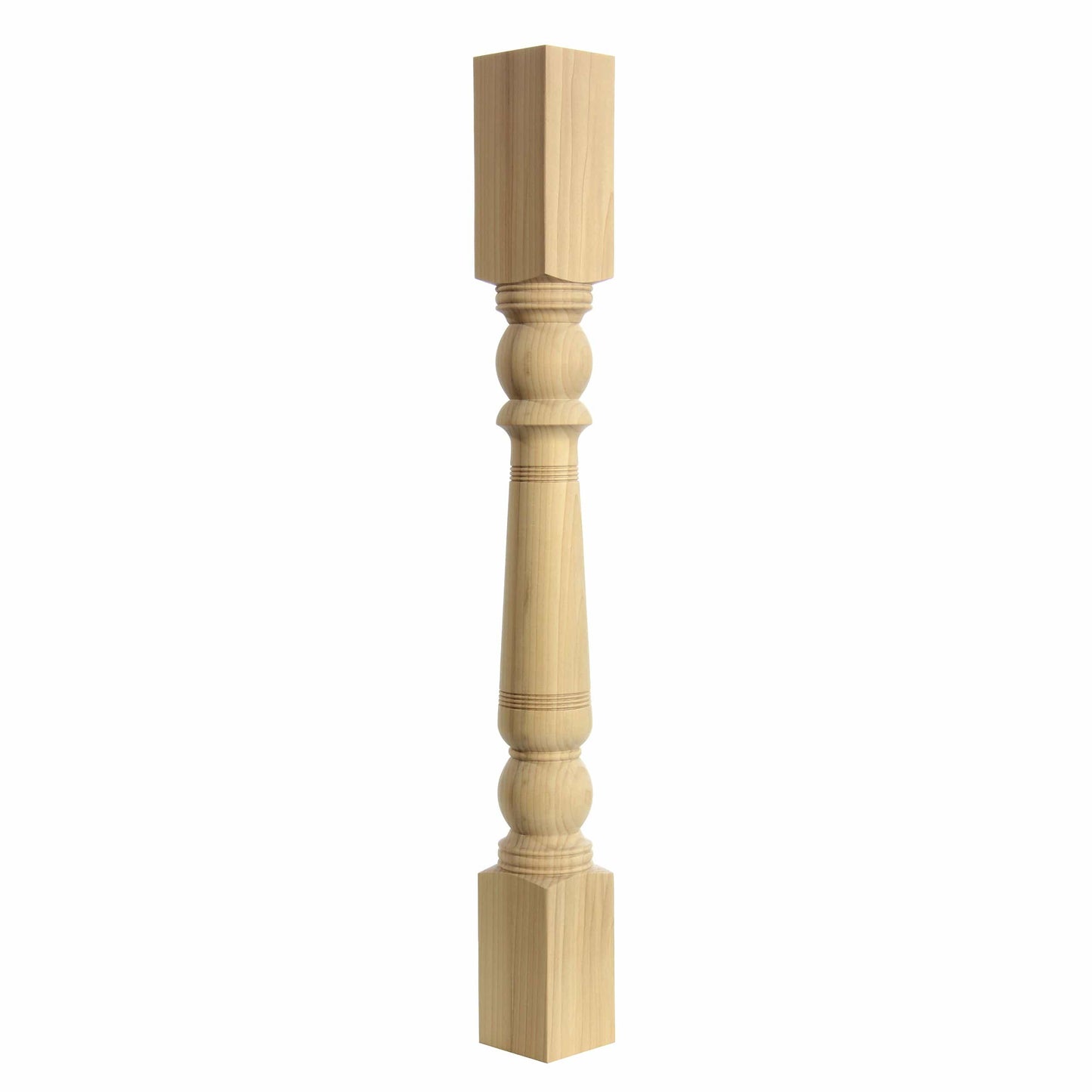 Turned post, Style 210, 34.5"H Clear Alder alt 0