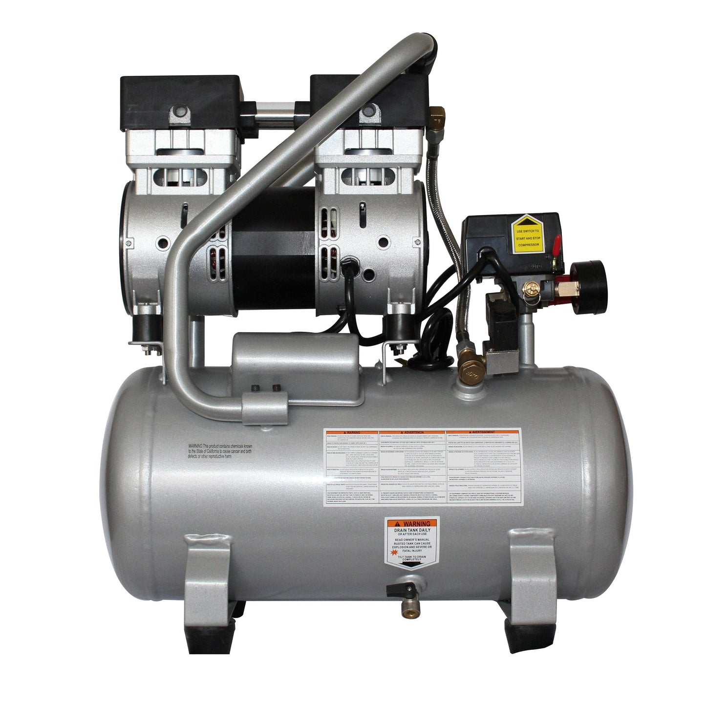 4.7 Gallon Oil-Free Steel Tank Air Compressor - 1 HP alt 0