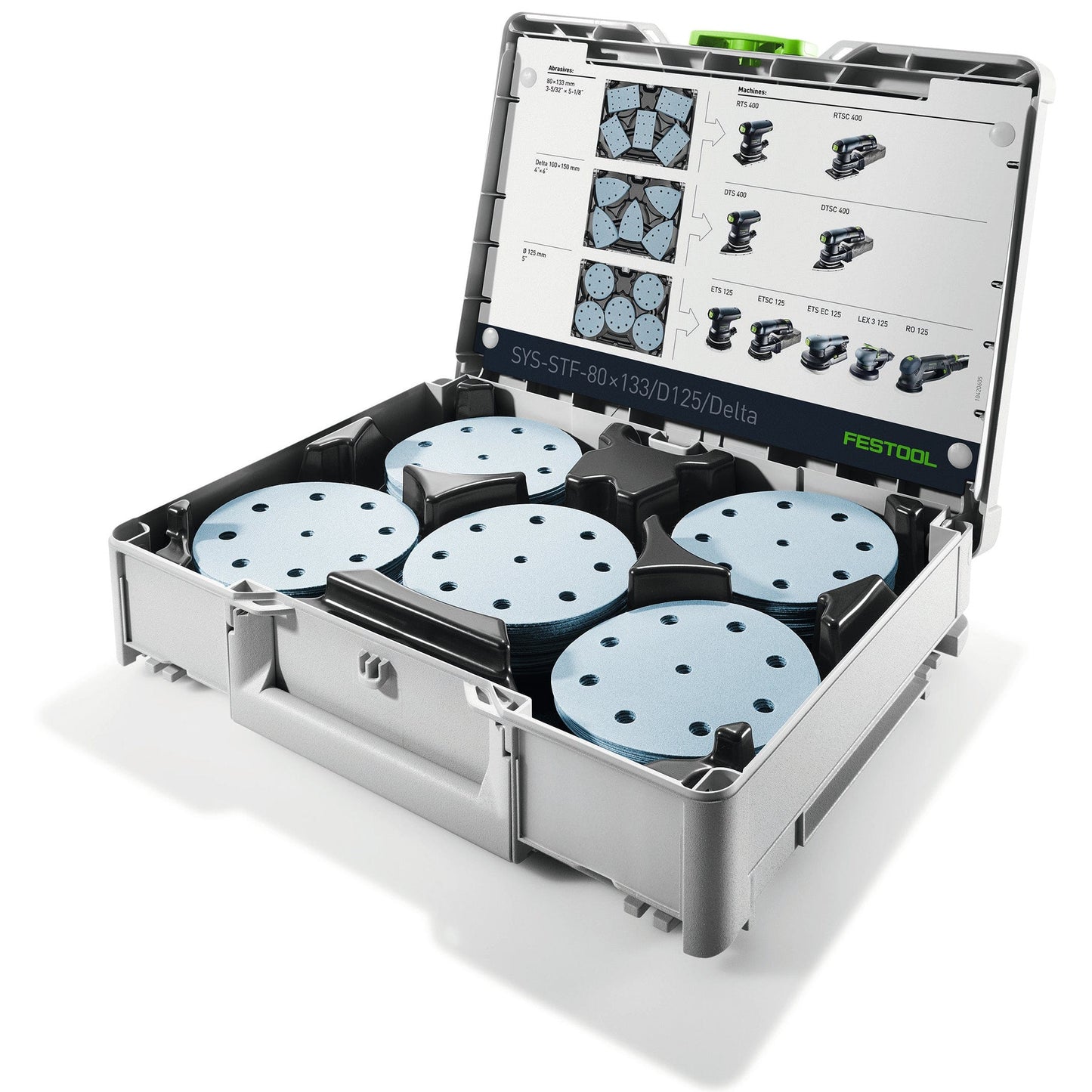 Granat 5" Sanding Disc Set in Systainer³, SYS-STF D125 GR alt 0