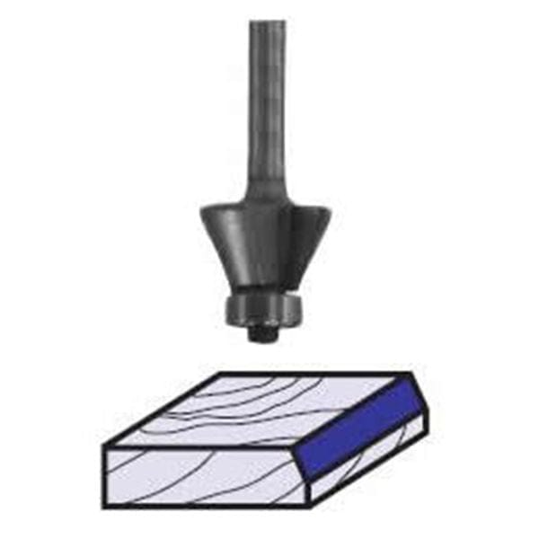 2298 Edge Bevel Router Bit 7 A 1/4" SH 3/8" CL X 3/8" CH 2-1/8" OL alt 0