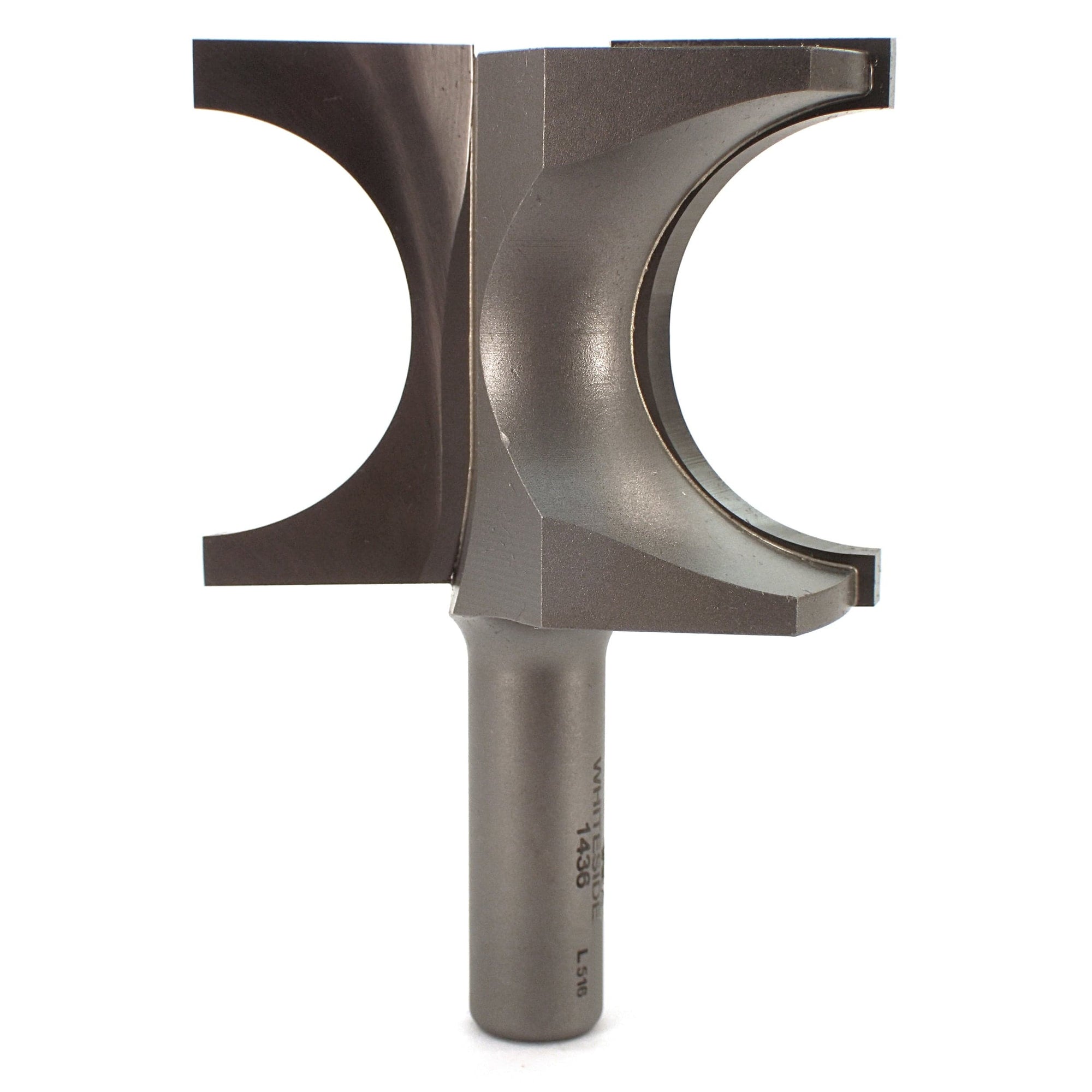 1436 Half Round (Bull Nose) Router Bit 1/2" SH 3/4" R X 1-1/2" Co X 1-7/8" CL 2-7/16" D alt 0