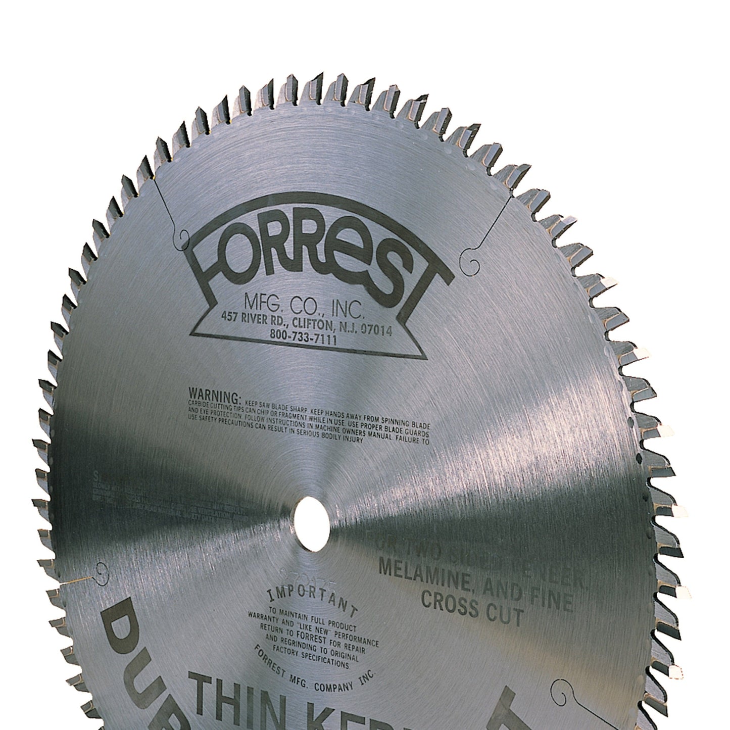 DH10807100 Duraline Hi-A/T Saw Blade, Thin-Kerf, 10" x 80 Tooth alt 0