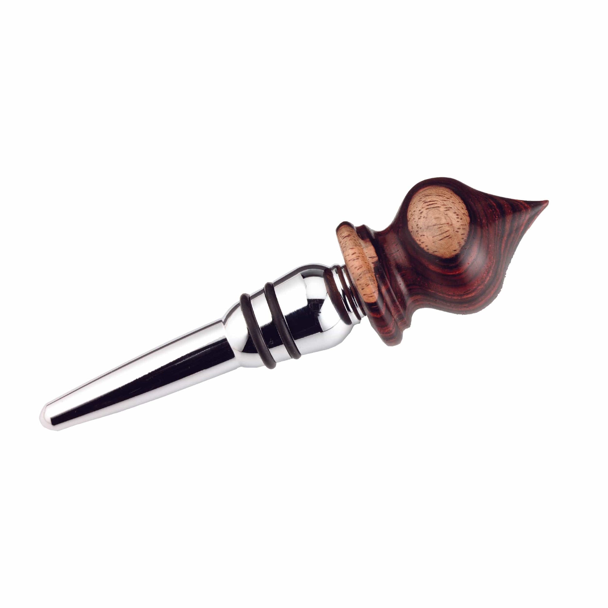 CHROME WINE BOTTLE STOPPER alt 0