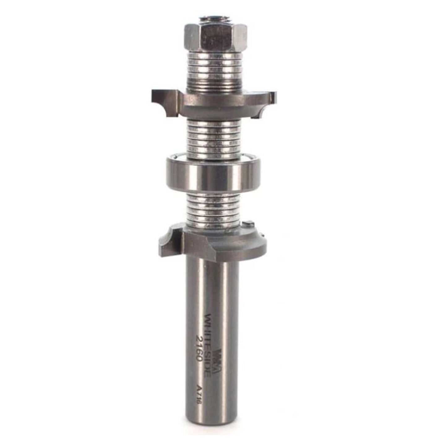 Double Roundover Bit 1/8" R 1-1/8" LD 1/2" SH 3-3/4" OL 2 FL alt 0