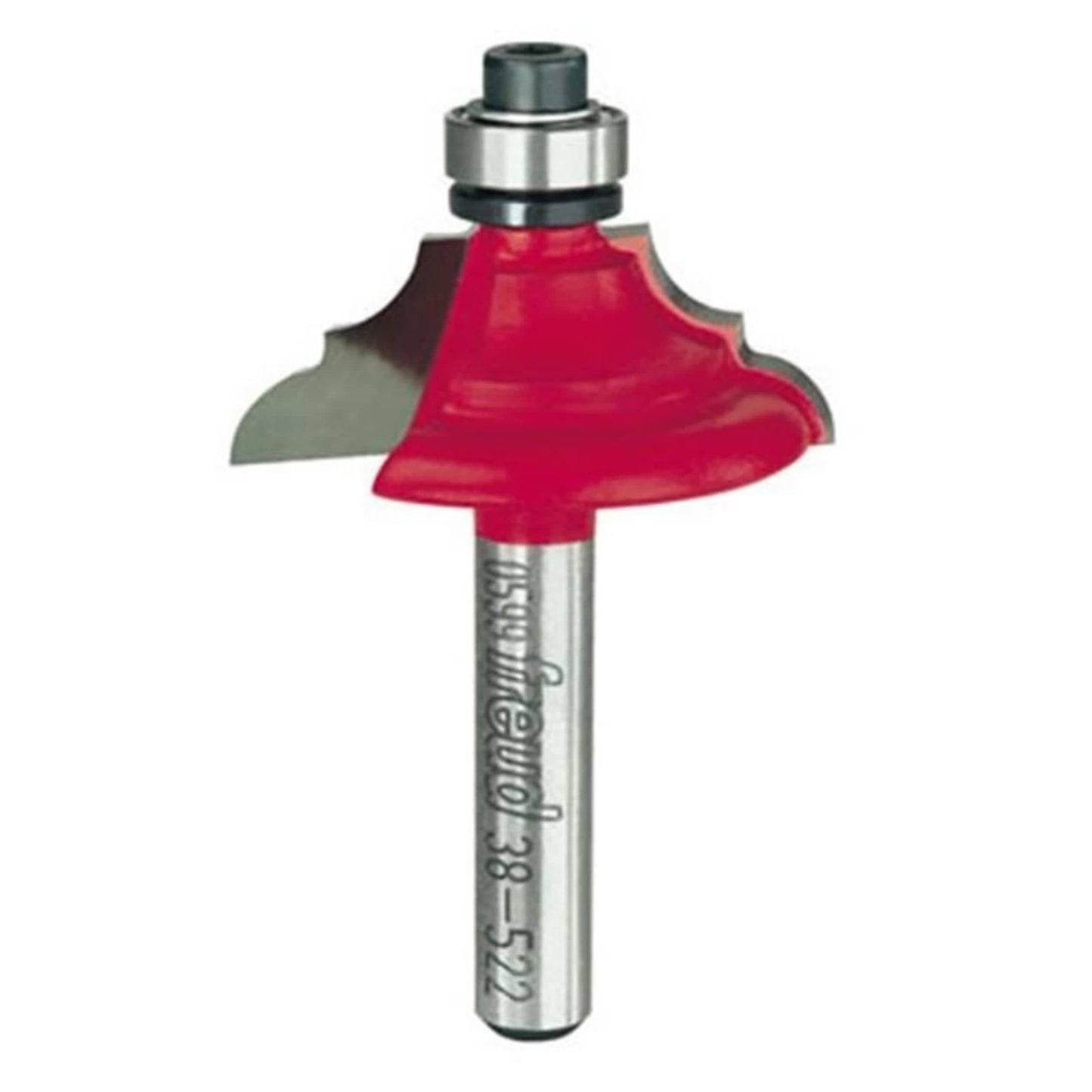 38-522 Classical Bold Cove And Bead Router Bit 1/4" SH 1-1/4" D 7/16" CL 3/16" R alt 0