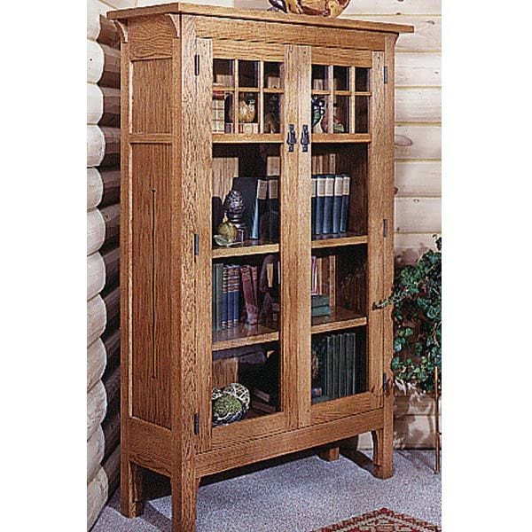 Woodworking Project Paper Plan to Build Arts and Crafts Bookcase Plan alt 0
