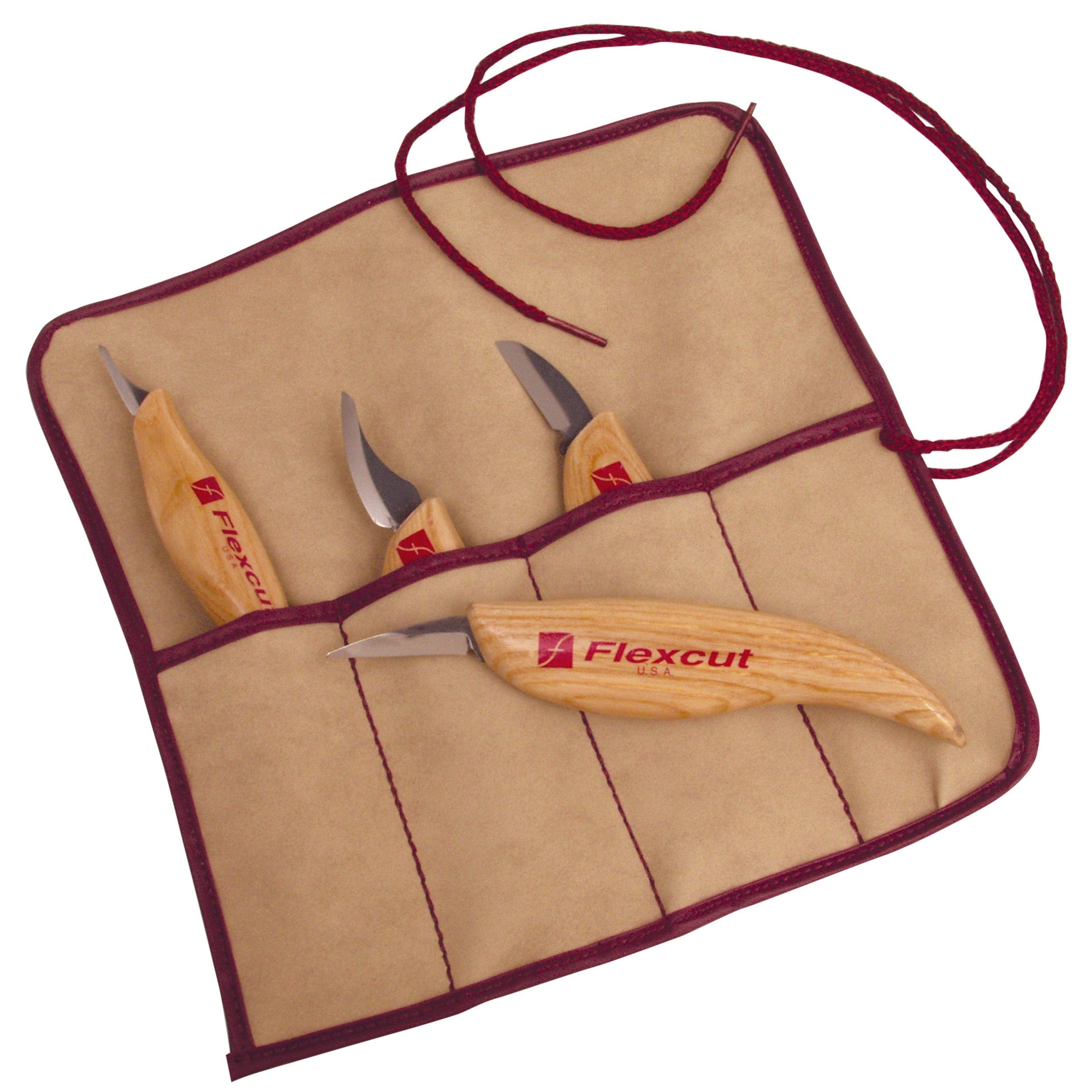 Carving Knife Set with Tool Roll - 4 Piece alt 0