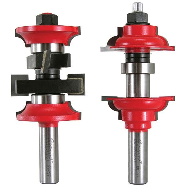 99-277 Thick Stock Door Router Bit Set Roundover 1/2" Shank alt 0