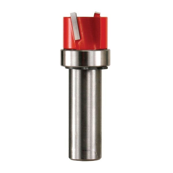 16-520 Mortising Router Bit with Top Bearing 1/2" SH 3/4" D 3/8" CL alt 0