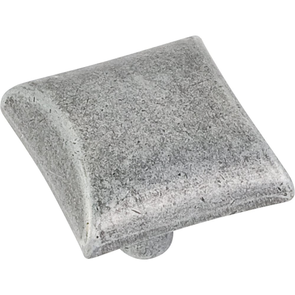 Glendale Knob, 1-1/8" O.L., Distressed Antique Silver alt 0