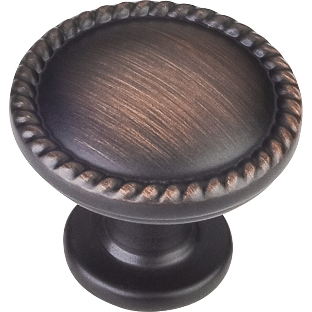 Lindos Round Knob, 1-1/4" Dia., Brushed Oil Rubbed Bronze alt 0