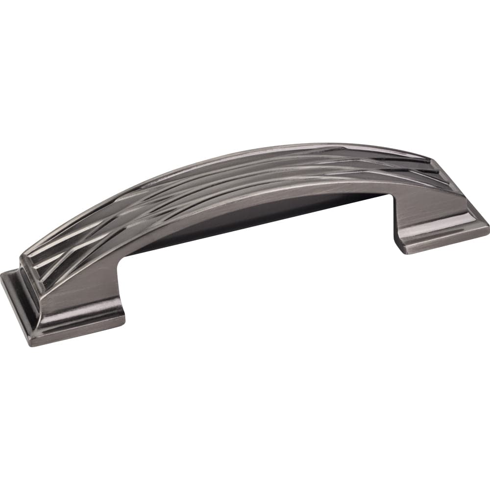 Aberdeen Lined Cup Pull, 96 mm C/C, Brushed Black Nickel alt 0