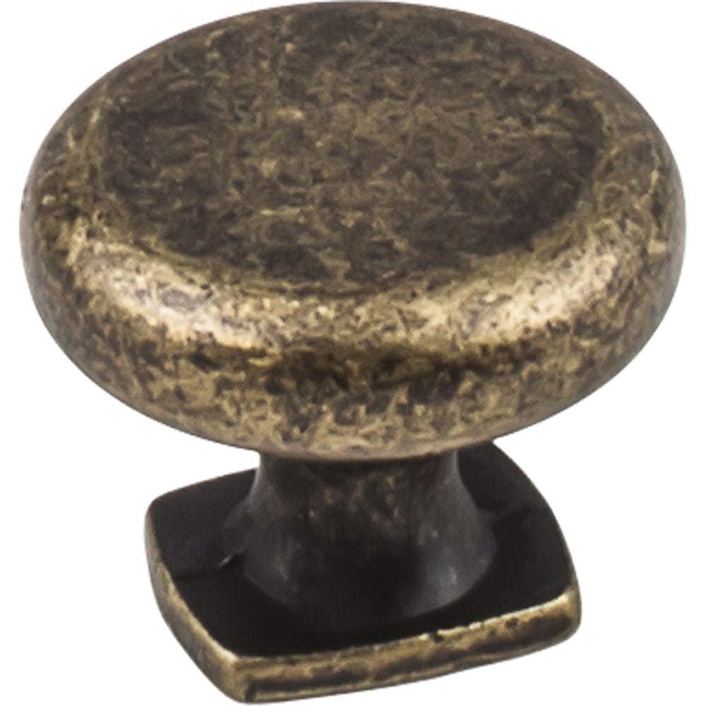 Belcastel 1 Knob, 1-3/8" Dia., Distressed Antique Brass alt 0