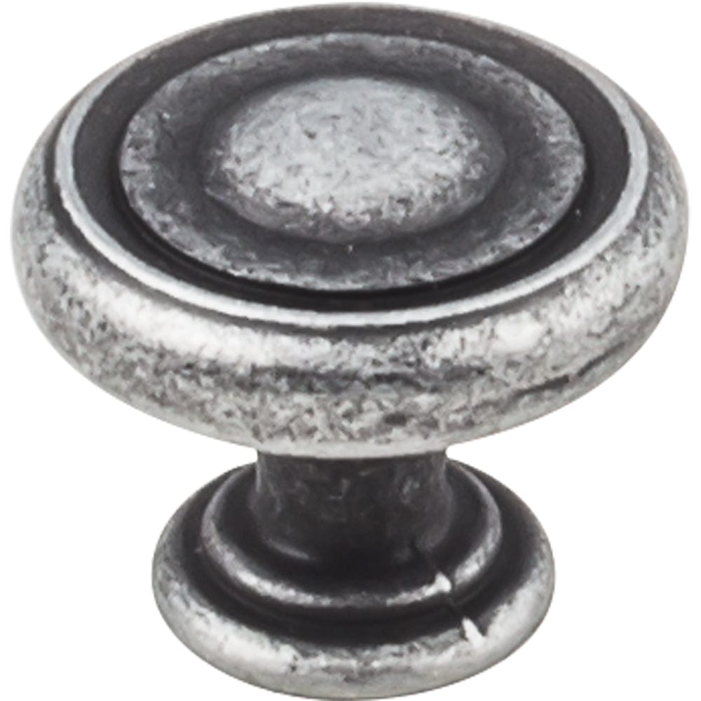 Bremen 1 Knob, 1-1/4" Dia., Distressed Antique Silver alt 0