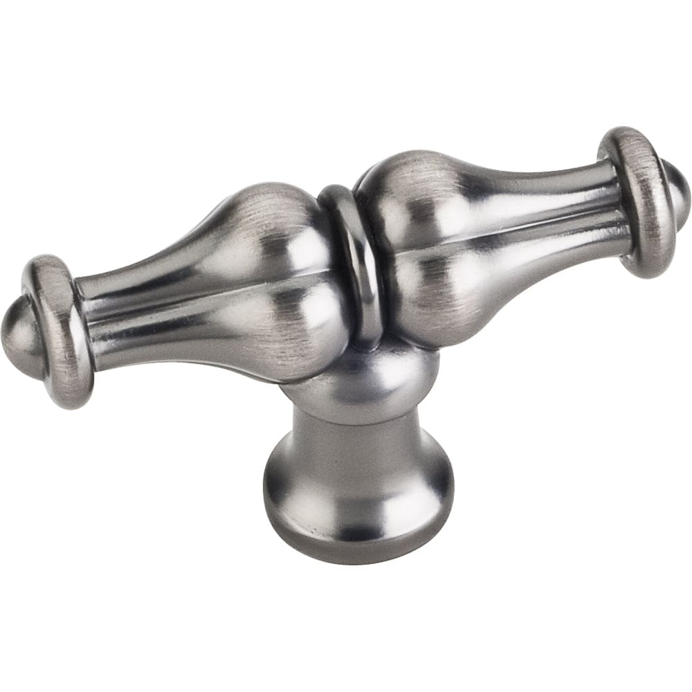 Bella "T" Knob, 2-1/4"  O.L., Brushed Pewter alt 0