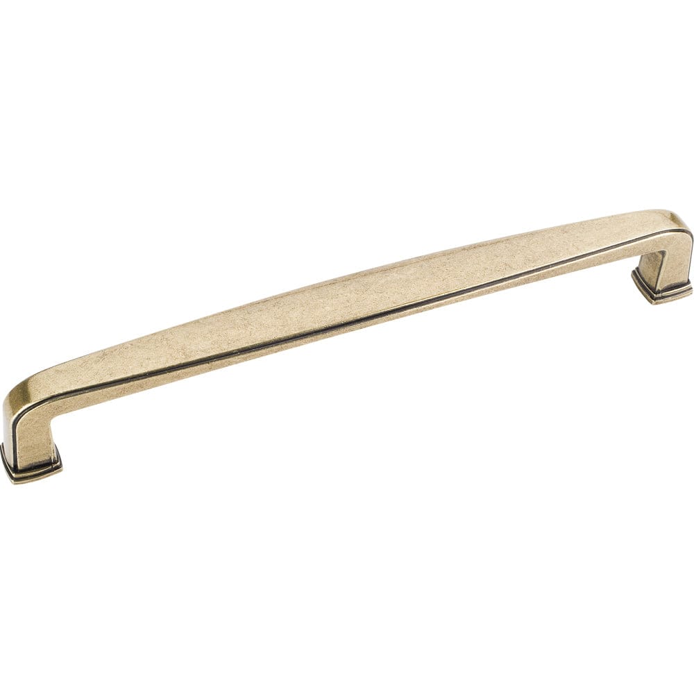 Milan 1 Plain Square Pull, 160 mm C/C, Distressed Antique Brass alt 0