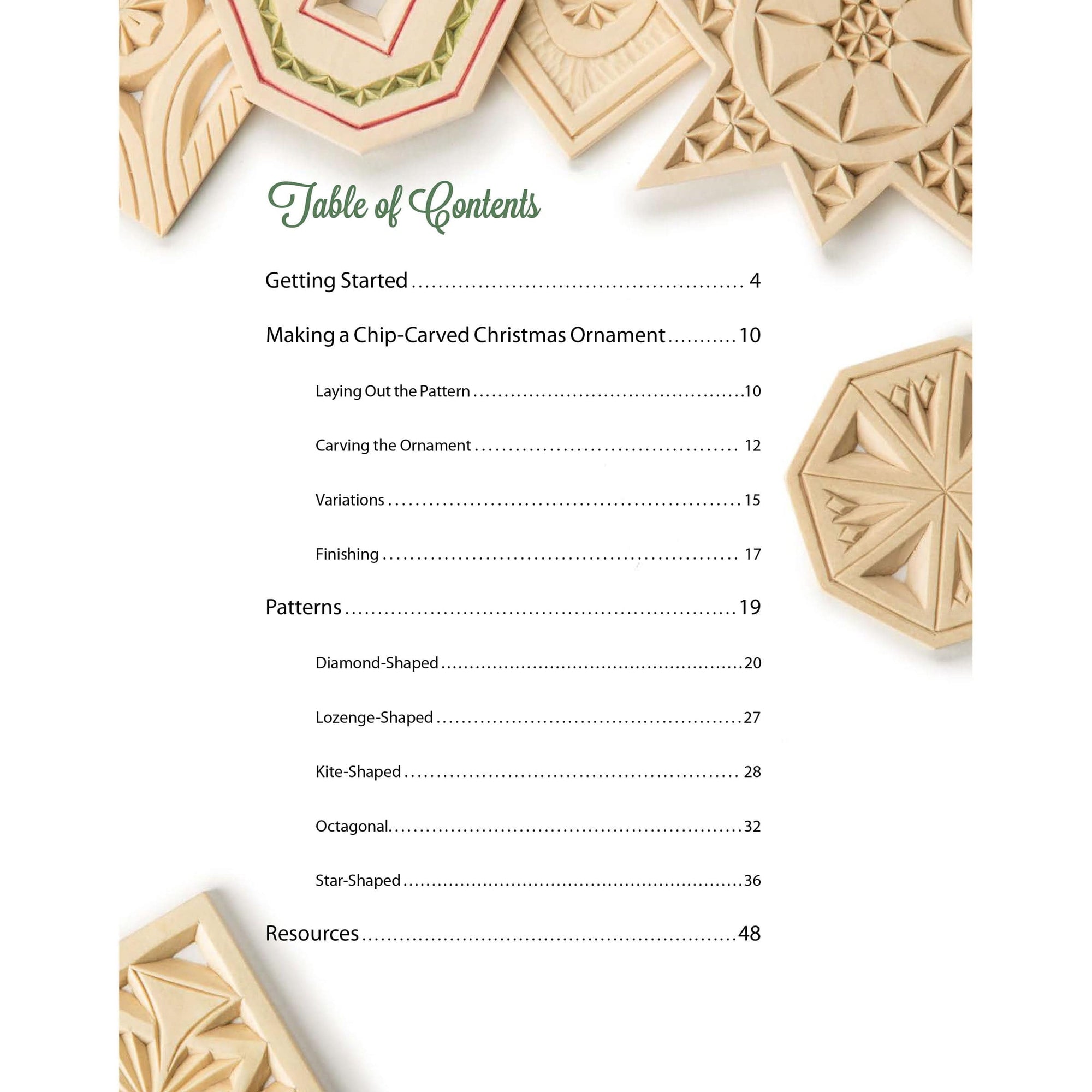 Chip Carved Christmas Ornaments alt 0