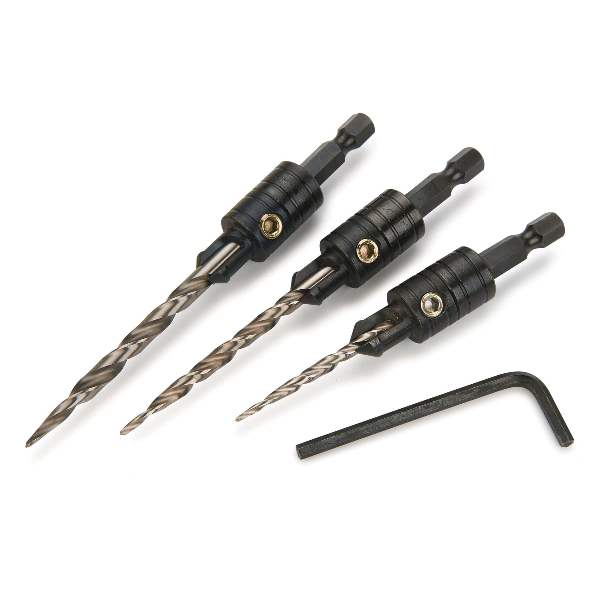 3 Piece Tapered Drill Countersink Set alt 0