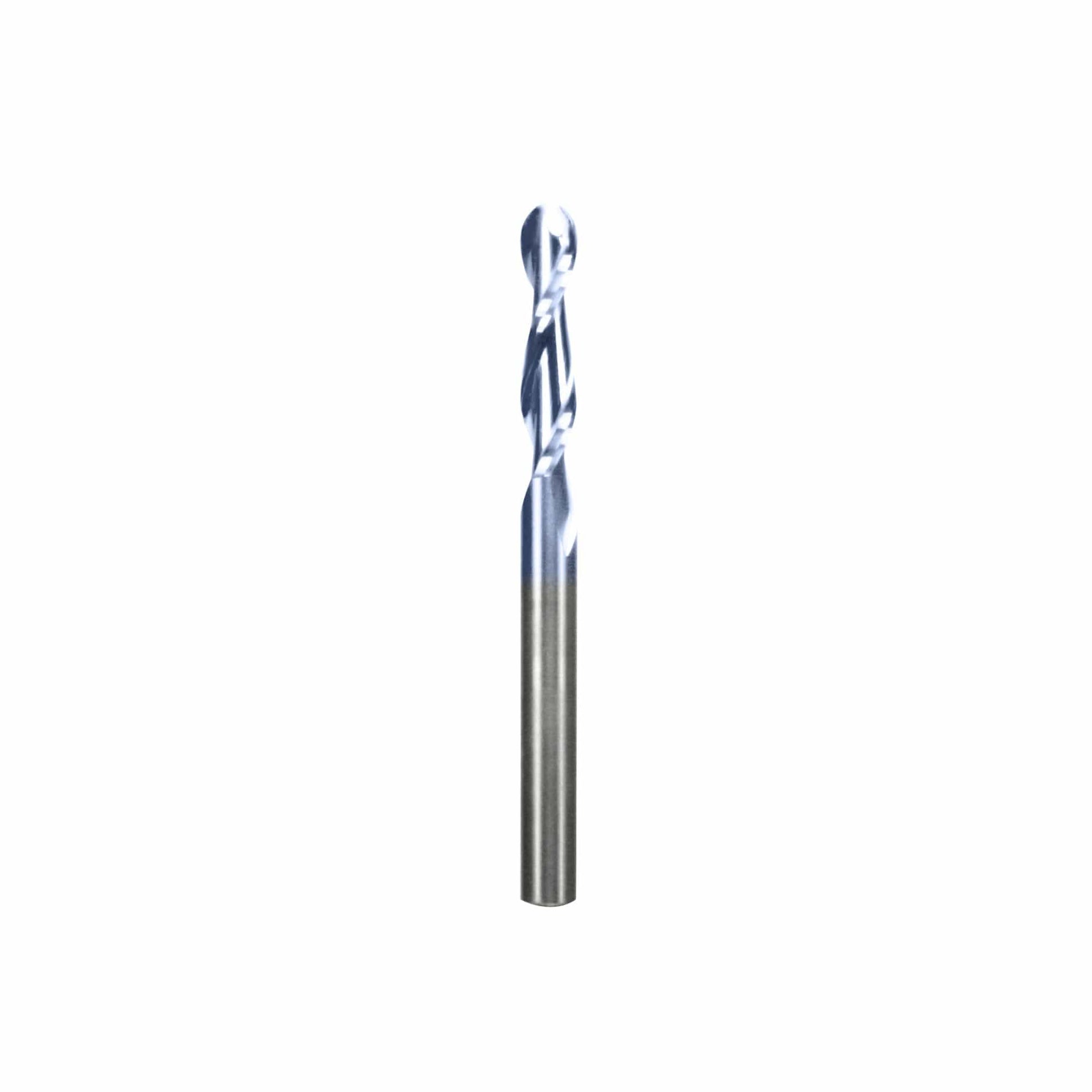 72-202 Upcut Ball Nose Spiral Router Bit, 1/4" SH, 1/4" D alt 0
