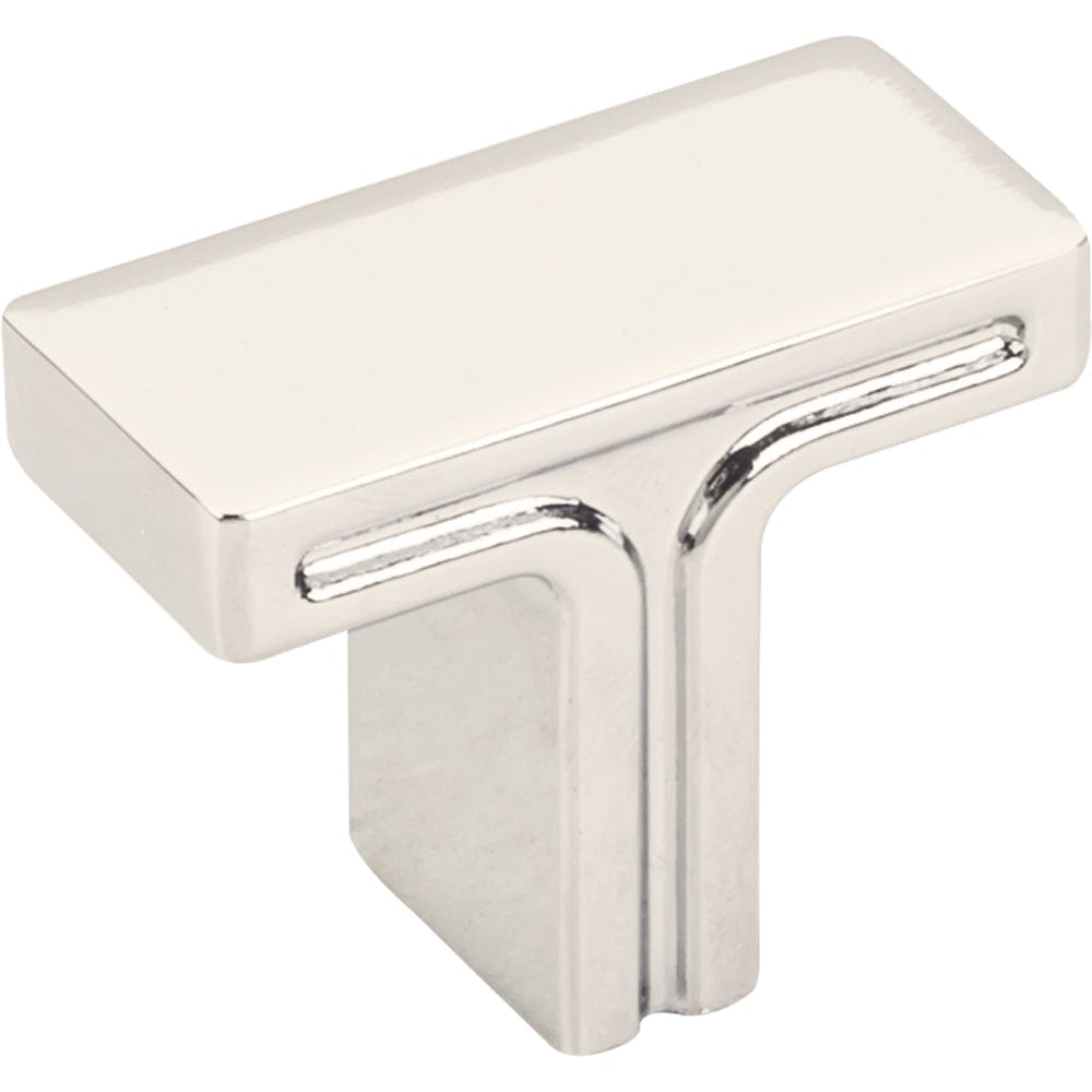 Anwick Rectangle Knob, 1-3/8" O.L., Polished Nickel alt 0