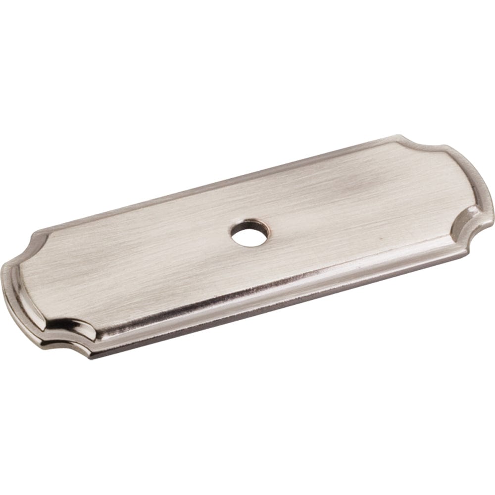 Knob, Backplate, 2-13/16" O.L., Brushed Black Nickel alt 0