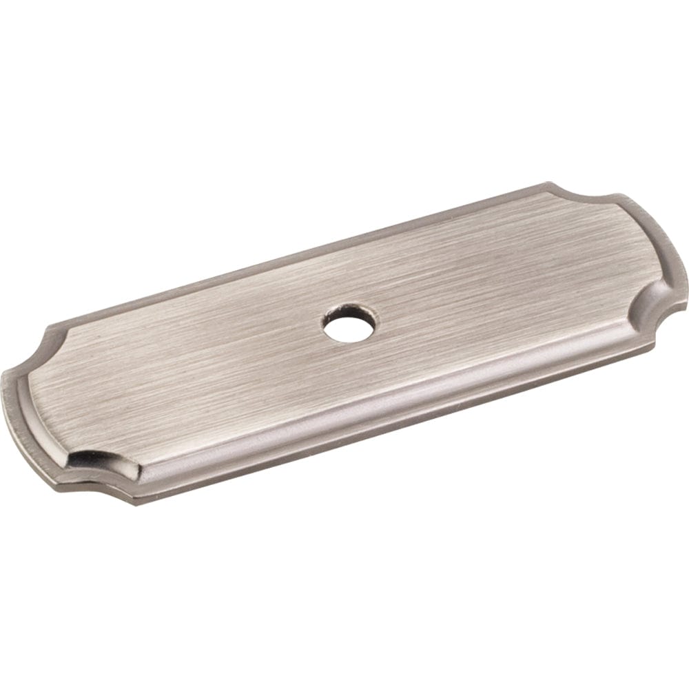 Knob, Backplate, 2-13/16" O.L., Brushed Pewter alt 0