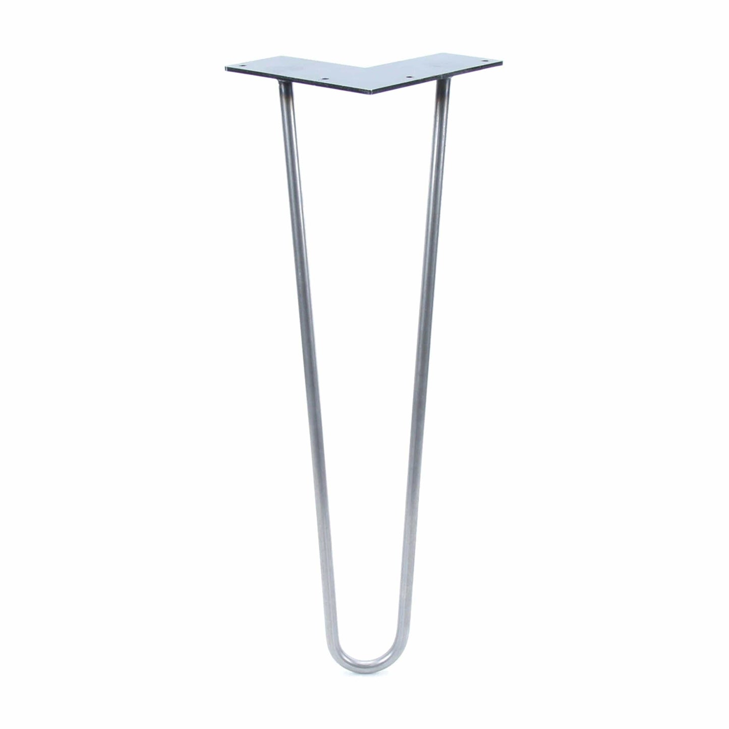 2-wire Hairpin Leg Raw Steel 3/8" x 20" alt 0