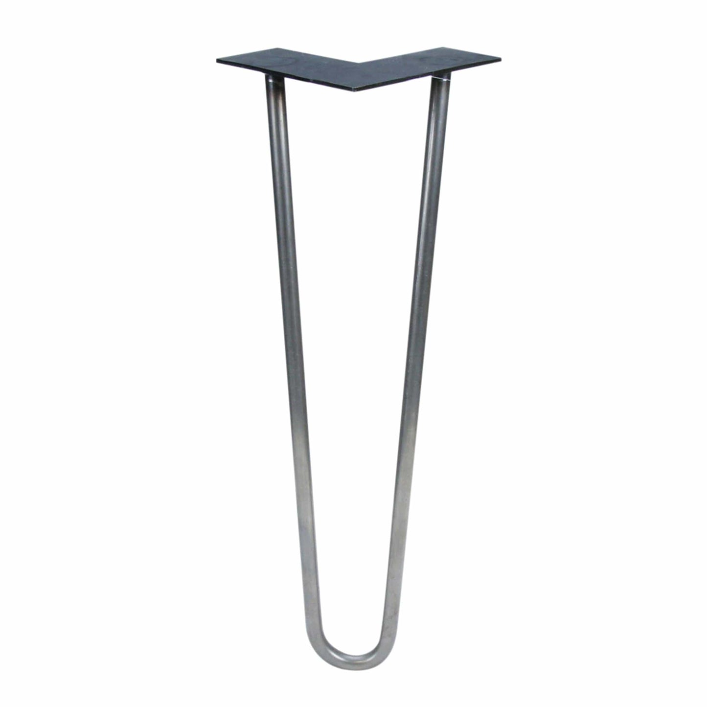 2-wire Hairpin Leg Raw Steel 1/2" x 16" alt 0