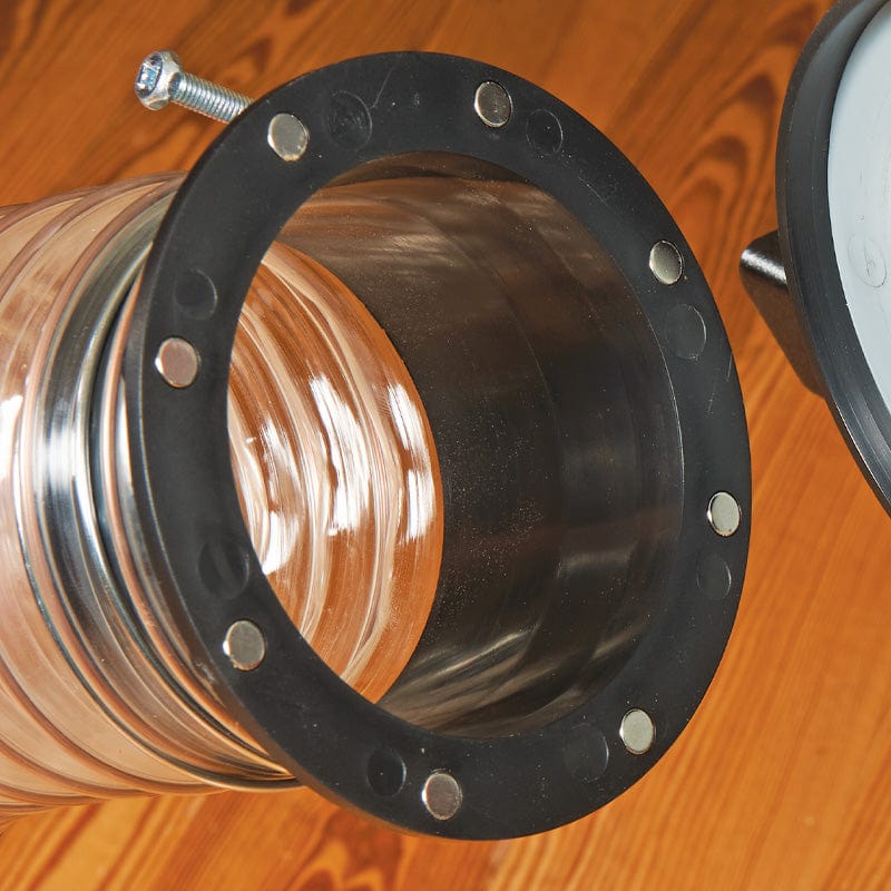 MagFitt Step 2: Add Magnetic Connector to the hose going to your dust collector.