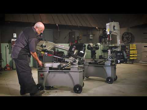 JET Variable Speed 7x12 Horizontal/Vertical Mobile Metal Bandsaws