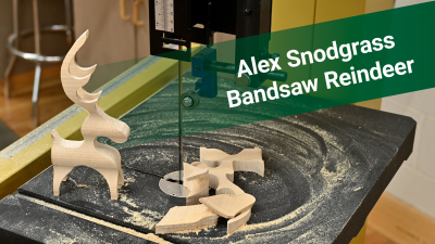 Alex Snodgrass Bandsaw Reindeer Video (Free Pattern)