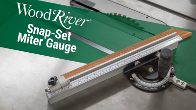 WoodRiver Snap-Set Miter Gauge & Fence Combo with Flip-Stop Overview