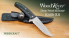Finished project after making a custom knife with WoodRiver kit