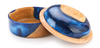 Finished bowl made with woodturning resin