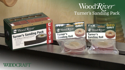 How to use the WoodRiver Turners Sanding Pack