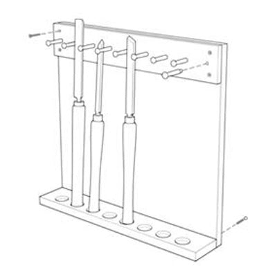 Universal Chisel Rack Lathe Chisel Rack | Woodcraft