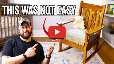 Crazy Difficult Rocking Chair Build for My New Baby - Video by John Ma ...