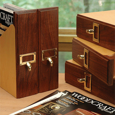 Classy Boxes Make for Easy Magazine Management | Woodcraft