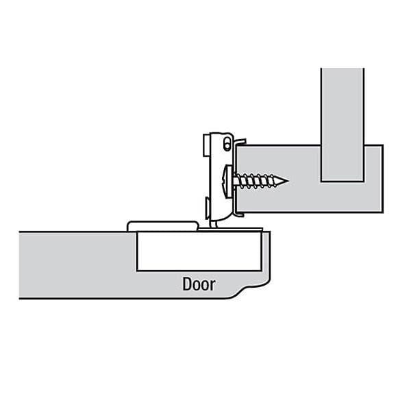 1/2" OVERLAY FACE FRAME HINGE alt 1