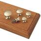 Brass Knob 3/8" D 5/16" Tall alt 0